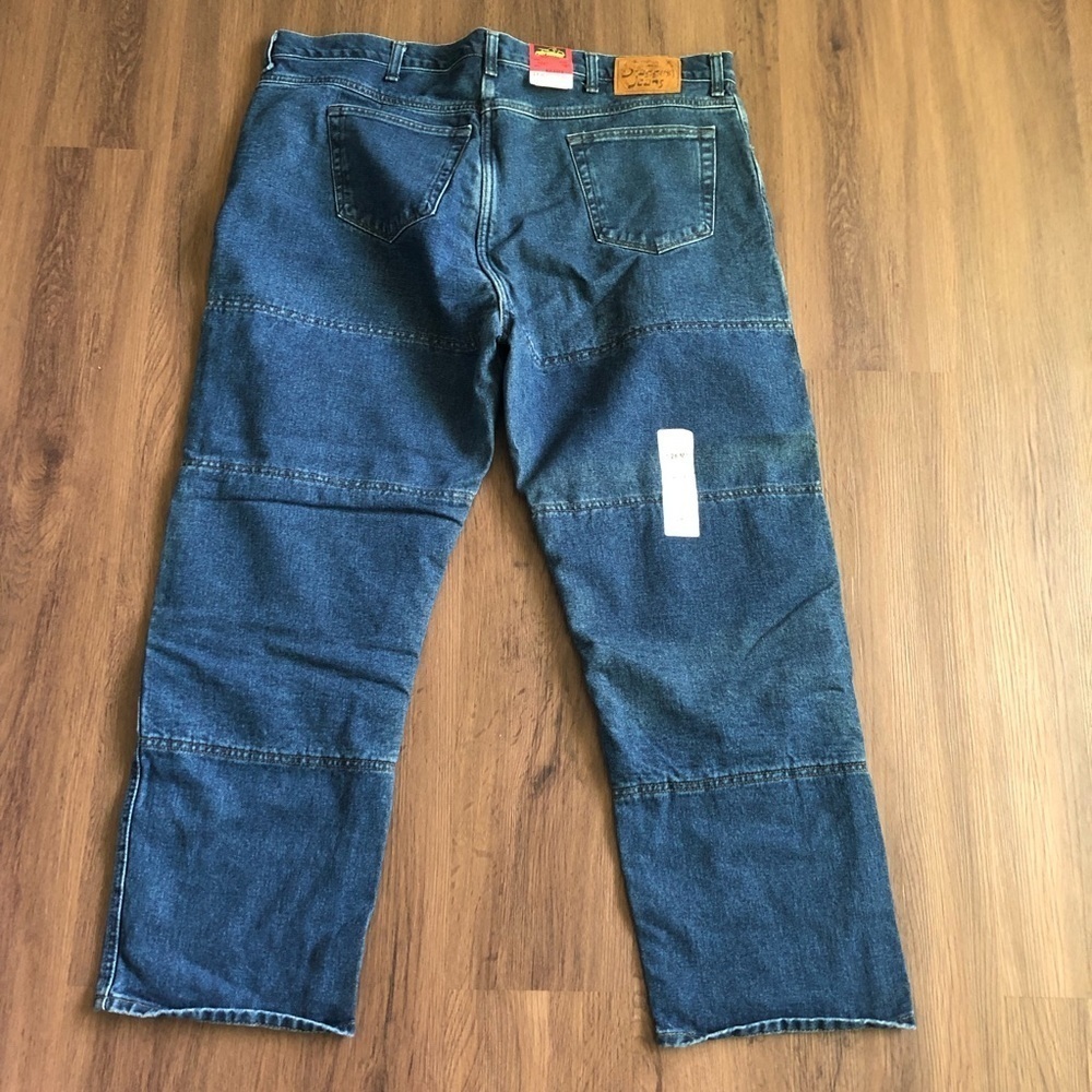 DRAGGIN JEANS Kevlar Lined 28 Motorcycle Pants Fast Company Vintage NWT Denim